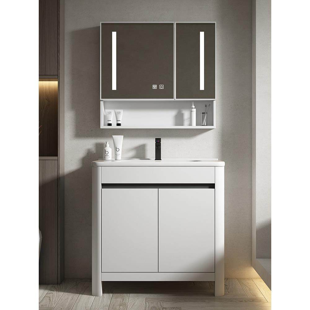 落地式浴室柜组合浴室面盆陶瓷一体化阳台面盆蜂窝铝面盆,家装主材,浴室柜组合,淘宝优惠券,粉丝福利购,淘宝优惠卷