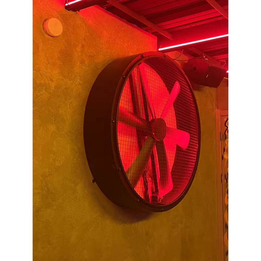 酒吧模块软装定制金属背景氛围灯发光风扇壁灯神器餐厅墙面装饰品