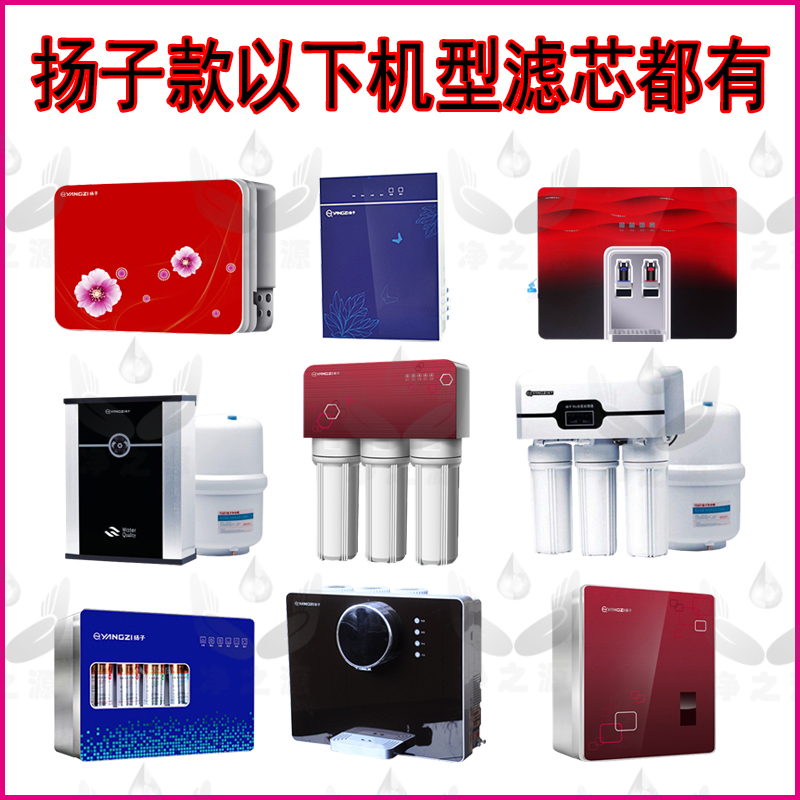 扬子净水器过滤芯加热一体纯水机反渗透膜前置活性炭10寸通用配件