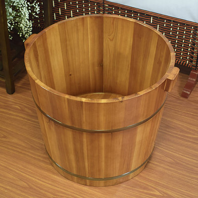 泡澡木桶洗澡沐浴桶浴盆木质圆形实木浴缸宝宝全身浴桶儿童泡澡桶