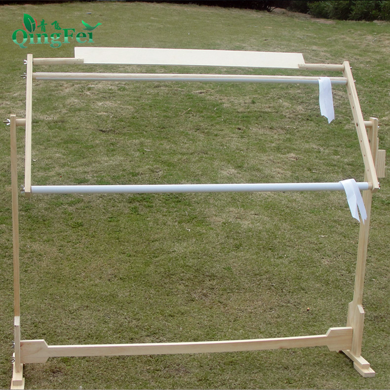 青飞新西兰进口松木实木十字绣架子十字绣架立式可调绣框80X110CM