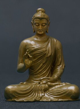 恭请药师佛三宝佛佛像一套摆件家用供奉小随身佛禅意茶空间装饰品