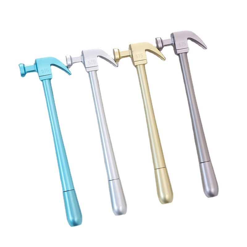 创意羊角锤锤子造型中性笔0.5mm中黑学生文具奖品全班实用小礼物