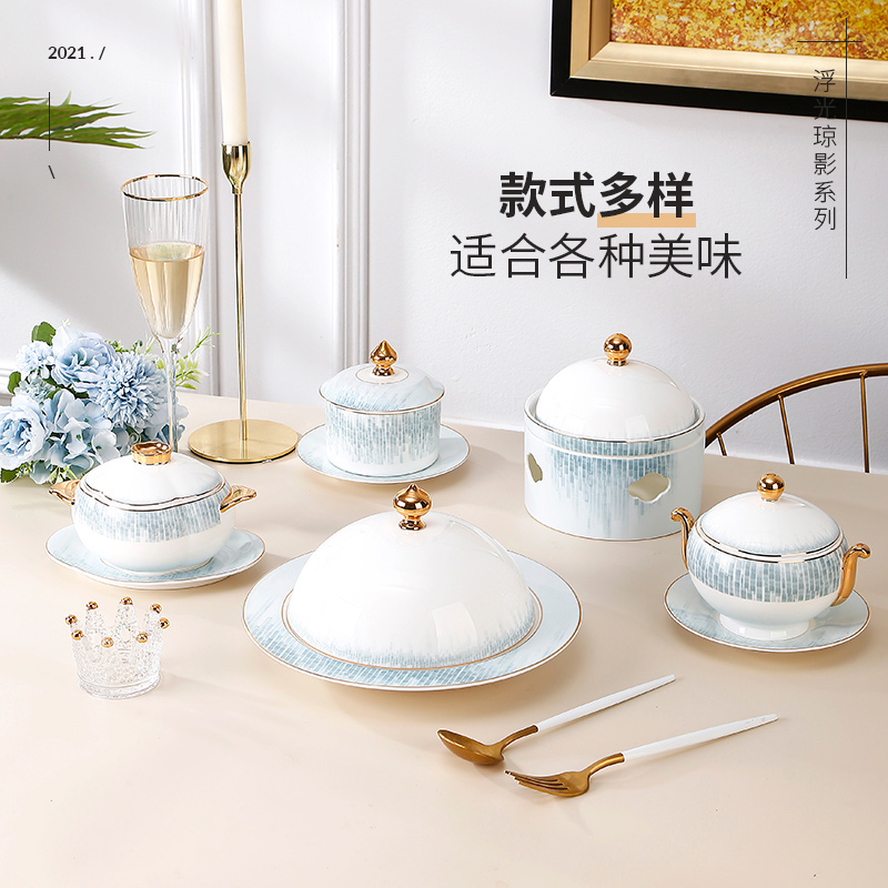 炖盅隔水炖骨瓷蒸汤盅煲燕窝糖水蒸蛋碗蜡烛加热酒店海参一位翅盅