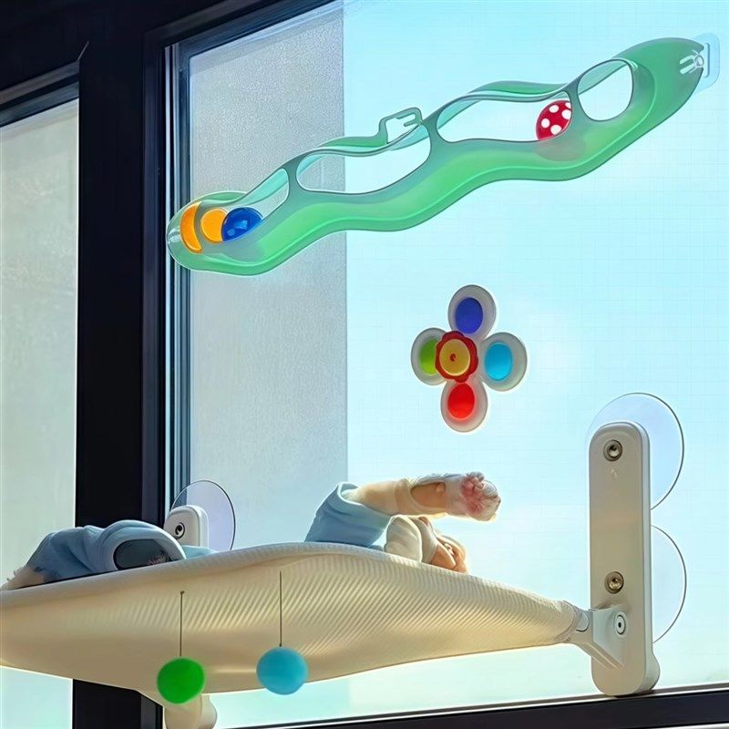 猫咪玩具吸盘转转乐自嗨解闷神器猫咪狗狗消耗体力逗猫棒宠物用品