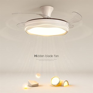 隐形风扇吊灯led吸顶灯2025新款 主卧灯客厅餐厅房间卧室书房灯具
