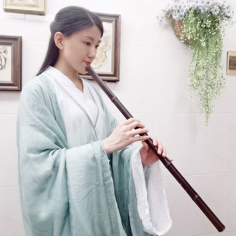 紫竹箫成人学生初学入门专业高档精制一节素洞箫八孔FG调民族乐器