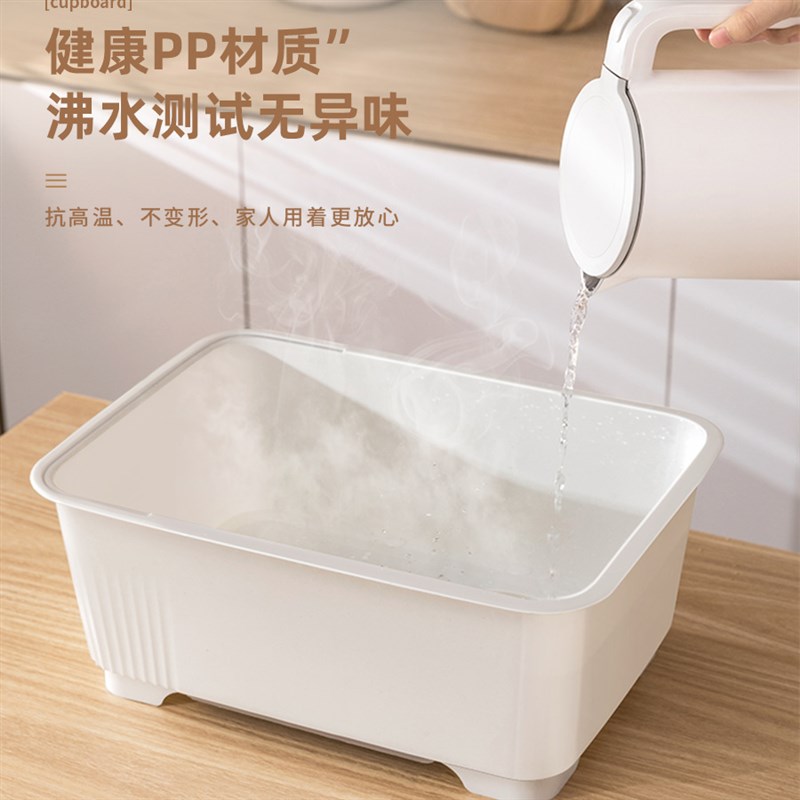 碗碟收纳架厨房家用碗柜餐具置物架箱带盖沥水碗盘架放碗筷收纳盒