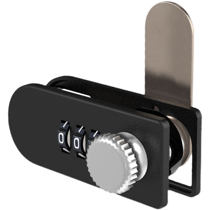 抽屉密码锁办公桌文件柜子锁单开柜门转盘锁三联抽屉锁鞋柜密码锁