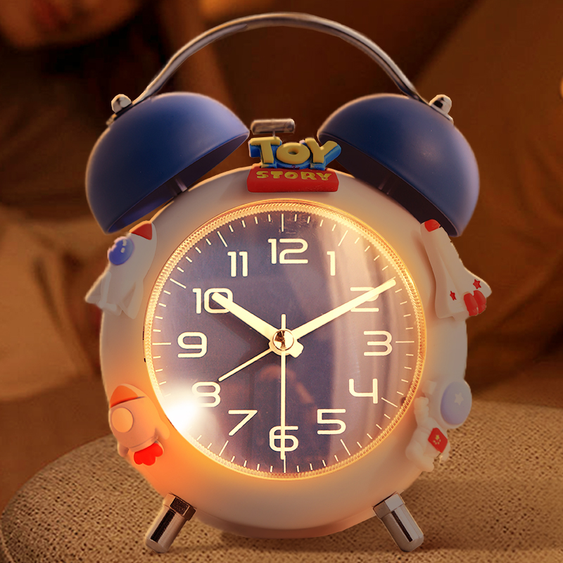 2024新款闹钟小学生初中生专用起床神器儿童男孩强力叫醒静音时钟