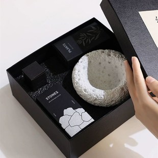 扩香石香薰天然矿石扩香器酒店家用小众高级摆件香氛伴手生日礼盒