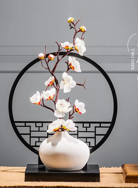 新中式摆件中国古风禅意客厅玄关酒柜茶室角几花瓶摆件家居装饰品