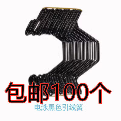 50个包邮大棚配件卡槽压膜绳挂钩镀锌黑色引线簧八字簧膜扣绳双钩,农机/农具/农膜,大棚压膜绳/压膜线,淘宝优惠券,粉丝福利购,淘宝优惠卷
