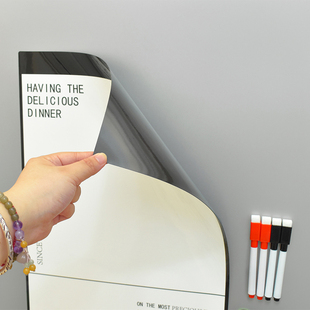 冰箱贴留言板磁铁可擦写磁吸备忘告示贴纸纸记事便利贴个性创意装