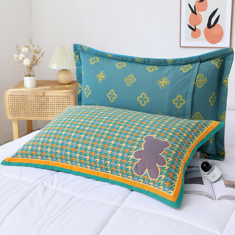 加厚全棉枕套枕头套单人个一对装纯棉高端枕芯内胆套家用枕头芯套