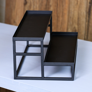 放茶具的架子客厅多宝阁置物架家用功夫茶杯茶碗架展示架铁艺茶棚