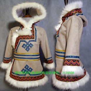 蒙古袍儿童棉袍男孩生活装秋冬季蒙古服装日常装演出服蒙族圣诞节