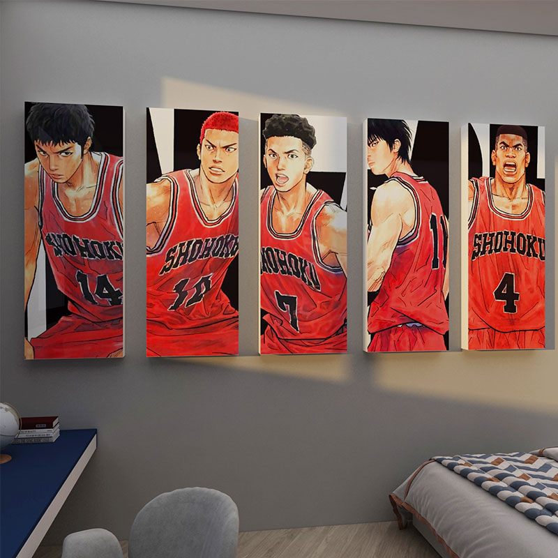 灌篮高手海报卧室装饰房间布置篮球主题男生床头樱木花道墙贴纸画