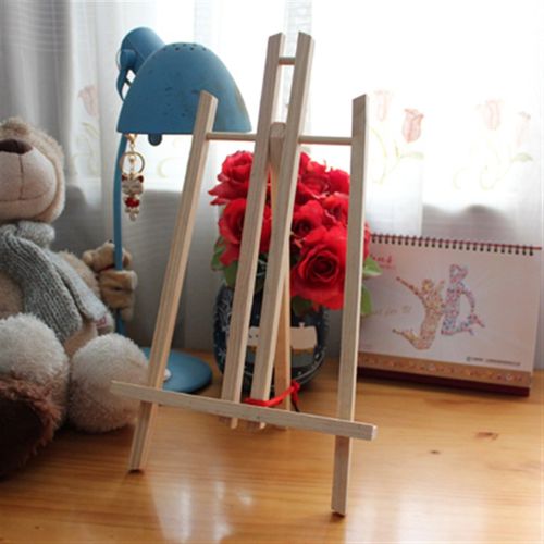 桌面小木架支撑架相框架展示架吧台柜台支架小黑板木架搁架小画架