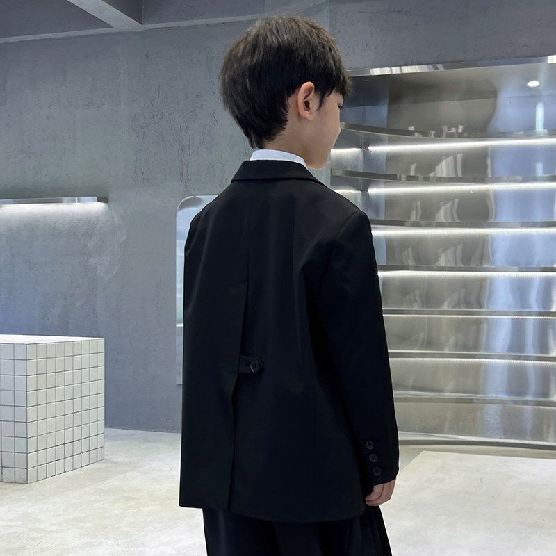 男童西装外套洋气春秋新款2024年儿童小西服中大童演出服上衣男孩