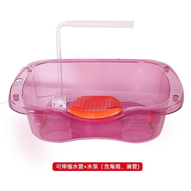 子平躺专用孕妇式大容量水循环槽泡头洗头_盆泡头病人月家用卧床