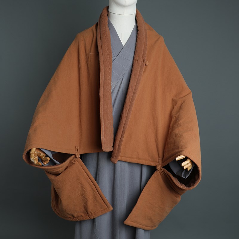 特卖多用披风打坐禅毯僧服保暖秋冬季款僧人禅修盖毯坐禅披风斗篷