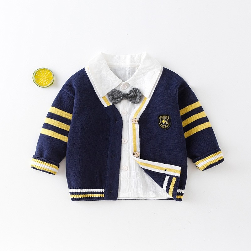 儿童针织衫秋装外套毛衣男童学院风衣服男宝宝上衣婴儿秋季毛线衣,童装/婴儿装/亲子装,毛衣/针织衫,淘宝优惠券,粉丝福利购,淘宝优惠卷