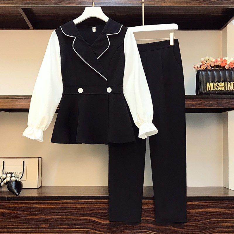 中年大码女装秋季新款时尚40岁妈妈套装洋气遮肚显瘦气质两件套女,女装/女士精品,中老年女装,淘宝优惠券,粉丝福利购,淘宝优惠卷