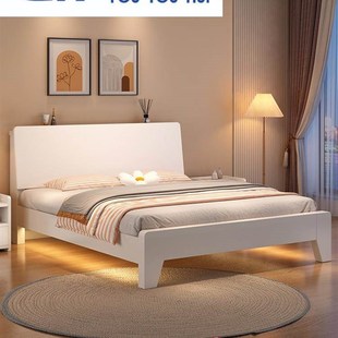 1米3宽的单人床1米35小户型短床实木床现代简约1.8米主卧经济型出