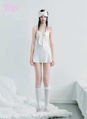 RIFI / “缎面修身吊带裙”高品质醋酸纤维连衣裙家居服吊带裙