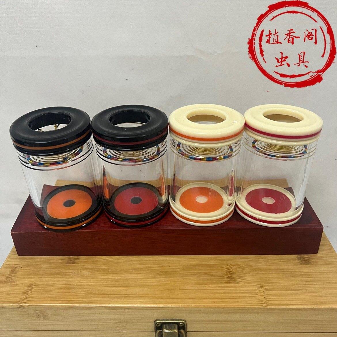 老谭罐 蝈蝈叫罐 无窗独眼款 有机玻璃鸣虫罐60直径 高91鸣虫虫具