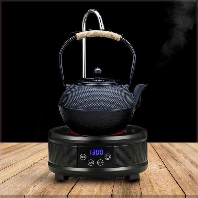 铁壶铸铁泡茶自动上水电陶炉煮茶器纯手工铸铁茶壶黑晶炉泡茶炉套
