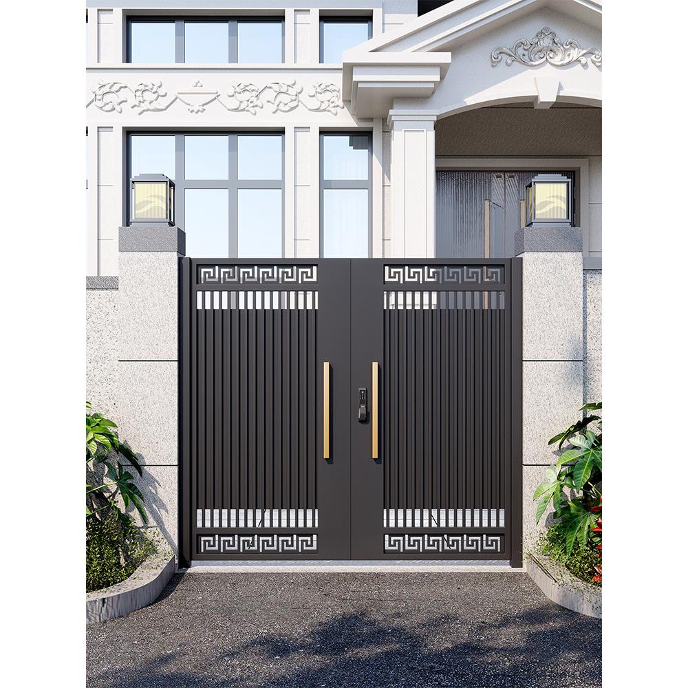 铝艺大门庭院花园门别墅门单开门双开门子母门农村自建房院子大门