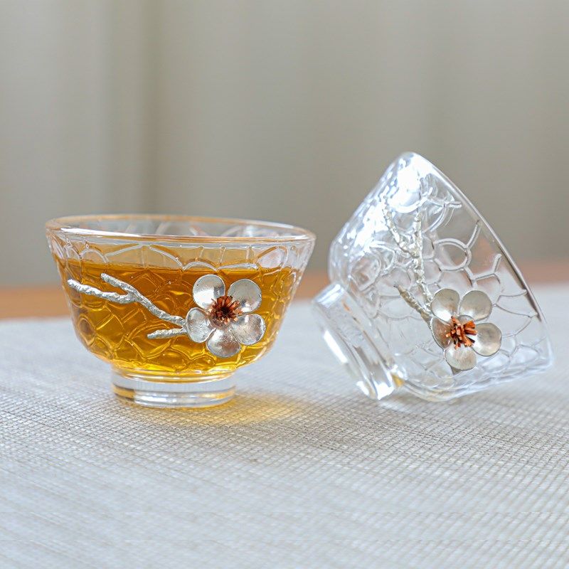 耐热玻璃小茶杯家用功夫茶具透明茶水杯架套装带把品名锤纹喝茶杯,餐饮具,茶杯,淘宝优惠券,粉丝福利购,淘宝优惠卷