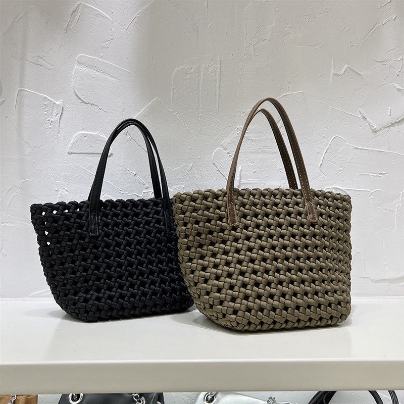 欧比 手工编织菜篮子包包女2023潮新款手提包通勤高级感斜挎包,箱包皮具/热销女包/男包,通用款女包,淘宝优惠券,粉丝福利购,淘宝优惠卷