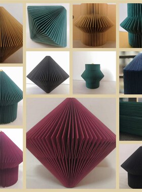 现代简约创意全手工折纸摆件折纸艺术饰品样板房售楼处电视柜书架