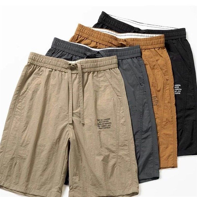 新款冰丝短裤男款男生夏天薄款速干运动宽松夏季男士休闲五分裤子,男装,短裤,淘宝优惠券,粉丝福利购,淘宝优惠卷