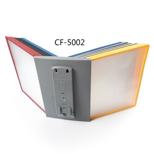 翻页文件管理架台式资料展示架文件夹桌面宣传壁挂式10页20页A4