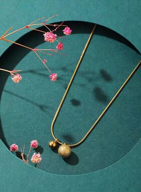 项链女高级感轻奢小众设计锁骨链毛衣链2023年新款潮秋冬高档配饰