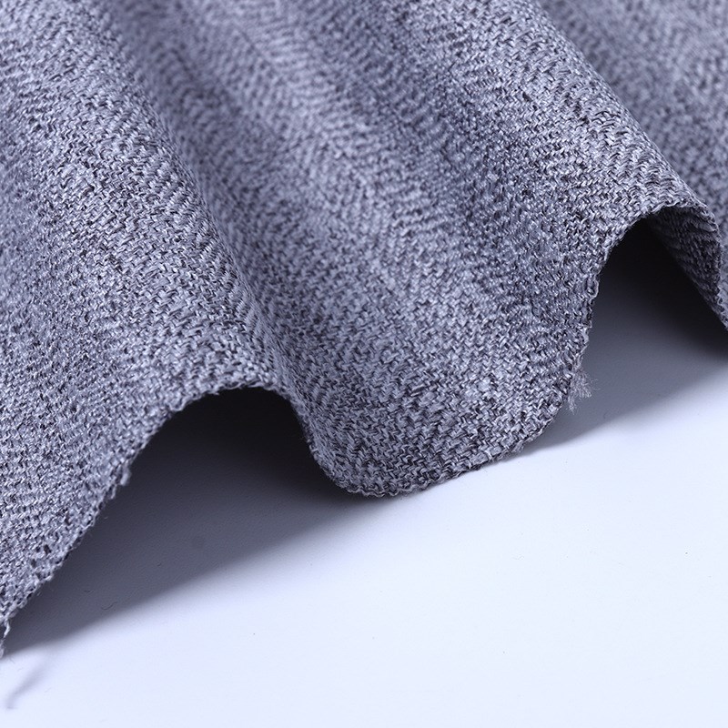 现货供应 人字纹染色复古仿亚麻 抱枕工艺品面料 沙发箱包仿麻布