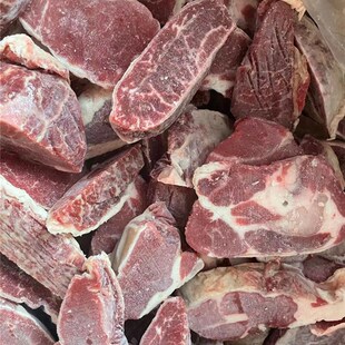 原切牛肉边角原味厚切牛肉块瘦牛肉餐厅饭店牛排边角料头上脑和牛