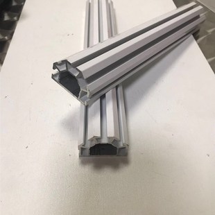 鑫淼展览铝材度八棱柱铝材槽立柱 半棱柱 一 大孔八棱柱