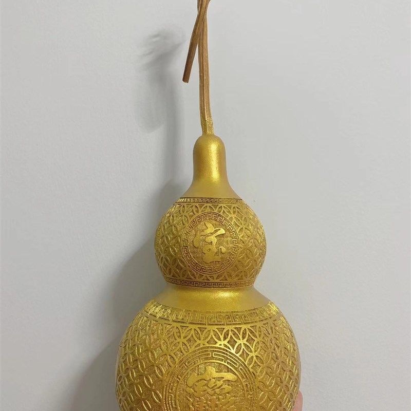 天然鎏金葫芦口酒葫芦挂件葫芦家居招财转运厘米左右,特色手工艺,葫芦,淘宝优惠券,粉丝福利购,淘宝优惠卷