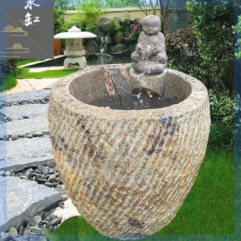 石臼石雕老式农村石头物件家用仿古大号年糕辣椒红糖糍粑窝子