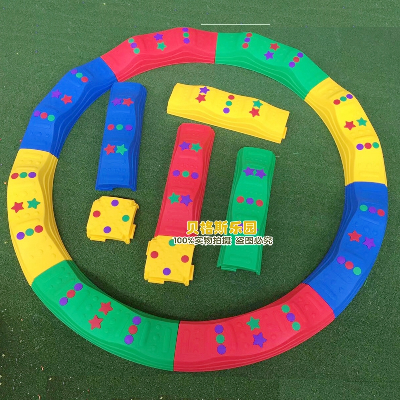 幼儿园触觉板前庭训练平衡木感统训练器材独木桥儿童按摩家用玩具