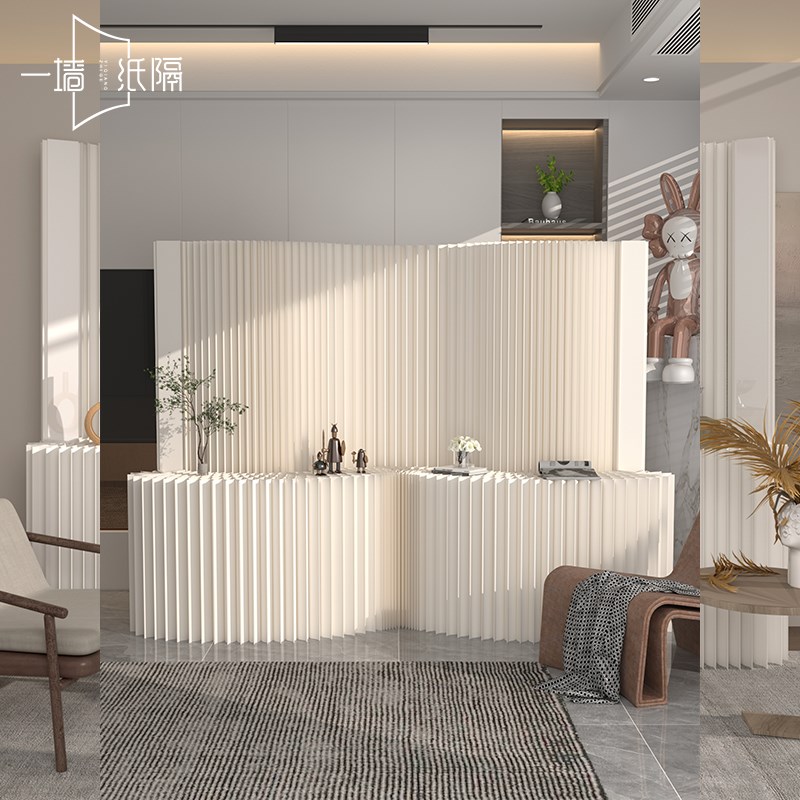 屏风隔断办公室展会纸墙客厅卧室自装隔板商场橱窗背景假墙