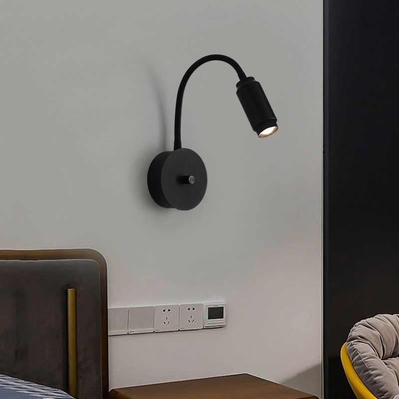 软管床头壁灯卧室阅读灯创意现代带关伸缩调光ld,家装灯饰光源,壁灯,淘宝优惠券,粉丝福利购,淘宝优惠卷