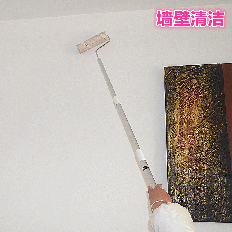 地板瓷砖加长滚筒 粘毛滚筒 粘毛器 除毛滚沾毛滚筒粘毛纸