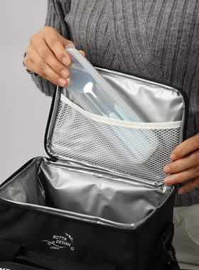 O DEIGN牛津布保温饭盒袋 E内胆防水保鲜大容量加厚野餐包