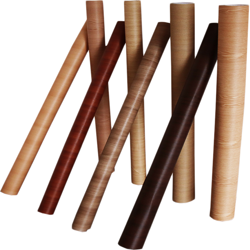 进口保丽娜木纹贴纸自粘仿木加厚波音软片贴膜家俱墙壁柜门翻新